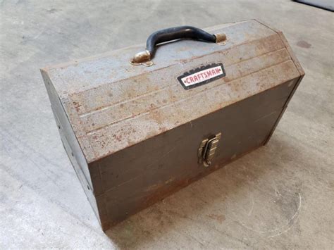 vintage metal cantilever tool box|steel lockable tool box.